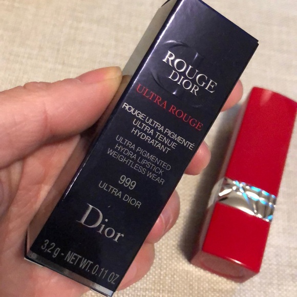Dior Ultra Rouge Hydra Lipstick 999 Rouge Red - Picture 3 of 5